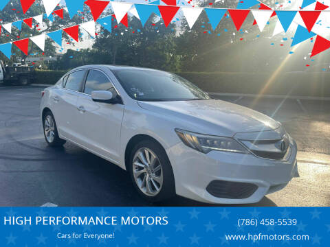 2016 Acura ILX for sale at HIGH PERFORMANCE MOTORS in Hollywood FL