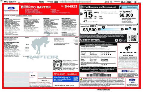 2025 Ford Bronco Raptor