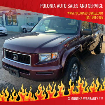 2008 Honda Ridgeline for sale at Polonia Auto Sales and Service in Boston MA