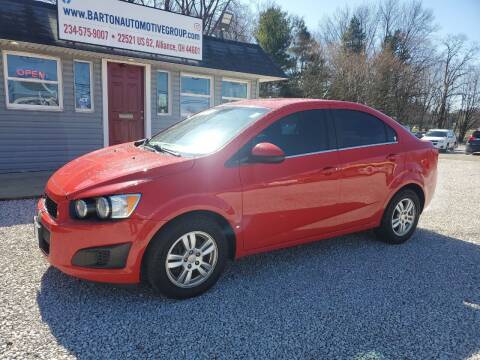 2013 Chevrolet Sonic for sale at BARTON AUTOMOTIVE GROUP LLC in Alliance OH