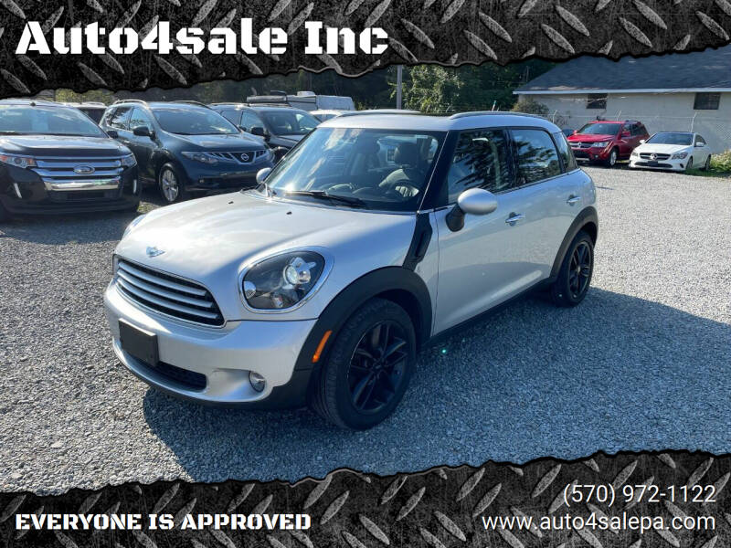 2012 MINI Cooper Countryman for sale at Auto4sale Inc in Mount Pocono PA