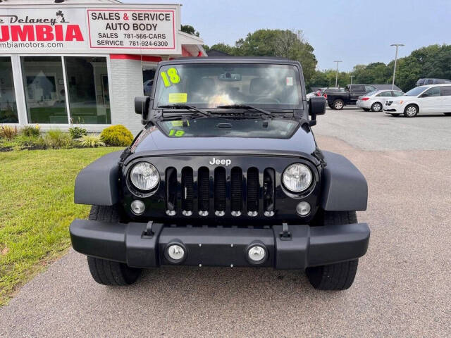 2018 Jeep Wrangler JK Unlimited for sale at Dave Delaney's Columbia Motors in Hanover, MA