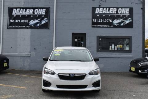 2019 Subaru Impreza for sale at Dealer One Motors in Malden MA