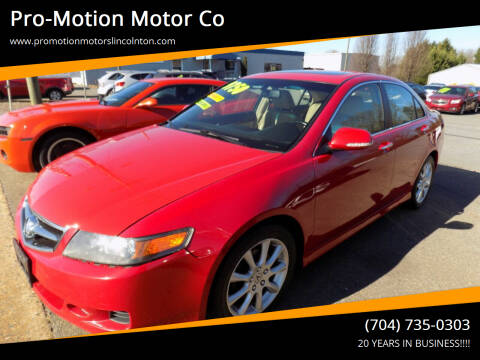 2008 Acura TSX for sale at Pro-Motion Motor Co in Lincolnton NC