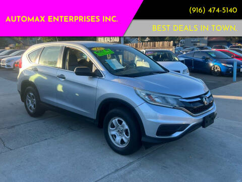 2015 Honda CR-V for sale at AUTOMAX ENTERPRISES INC. in Roseville CA