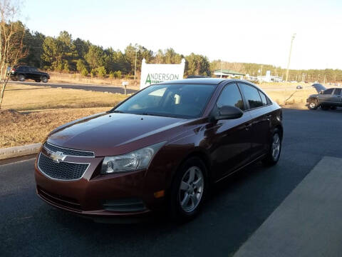2013 Chevrolet Cruze for sale at Anderson Wholesale Auto in Warrenville SC