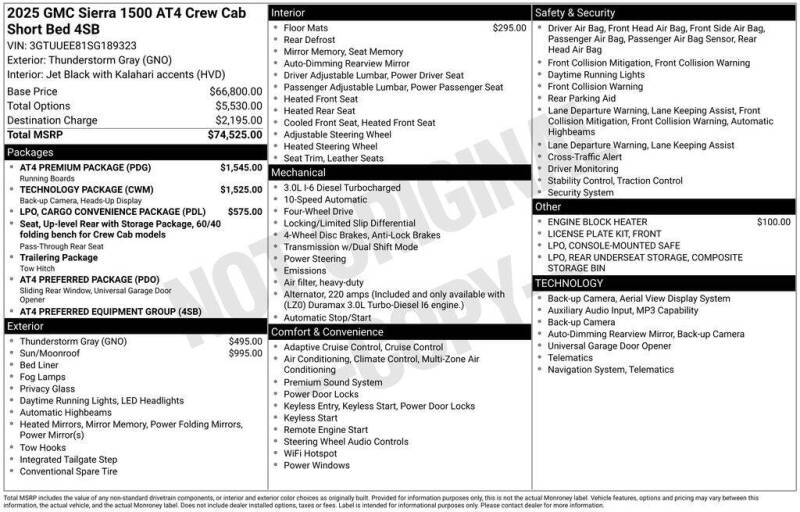 2025 GMC Sierra 1500
