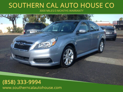 2013 Subaru Legacy for sale at SOUTHERN CAL AUTO HOUSE in San Diego CA