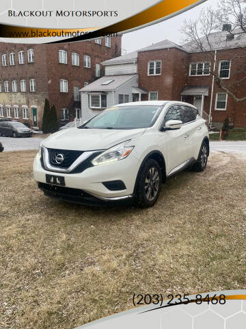 2017 Nissan Murano for sale at Blackout Motorsports in Meriden CT