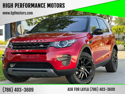 2019 Land Rover Discovery Sport for sale at HIGH PERFORMANCE MOTORS in Hollywood FL