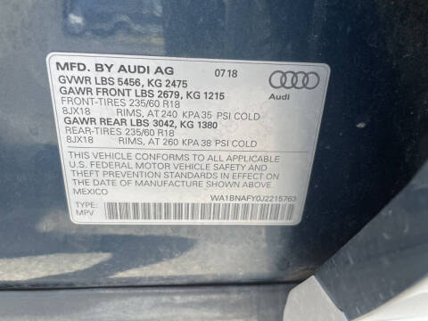 2018 Audi Q5 2.0T quattro Premium Plus