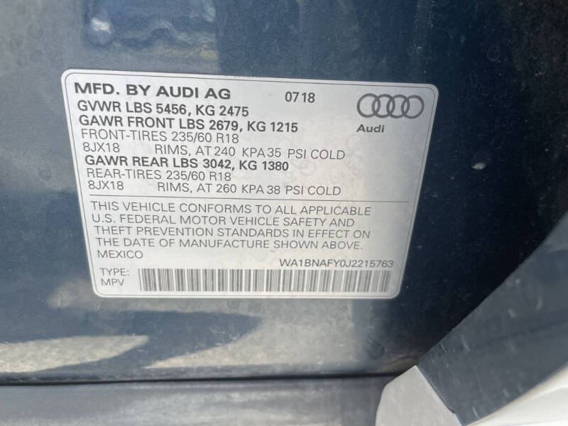 2018 Audi Q5 2.0T quattro Premium Plus