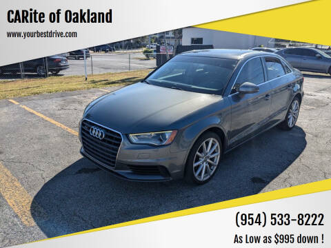 2015 Audi A3 for sale at CARite of Oakland in Oakland Park FL