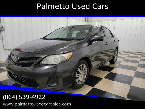 2012 Toyota Corolla for sale at Palmetto Used Cars in Piedmont SC