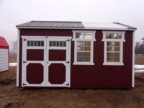  10 x 16 utility shed w/ green house pkg for sale at Extra Sharp Autos in Montello WI