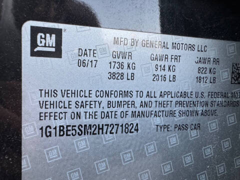 2017 Chevrolet Cruze LT Auto