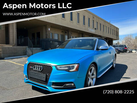 2015 Audi S5 for sale at Aspen Motors LLC in Denver CO