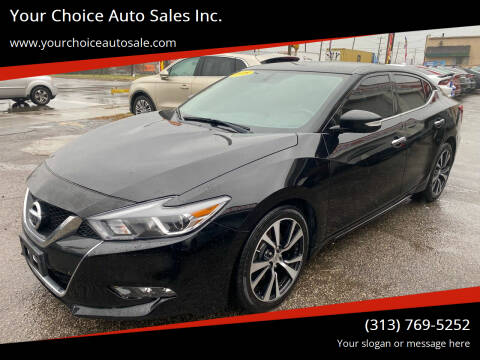 2018 Nissan Maxima for sale at Your Choice Auto Sales Inc. in Dearborn MI