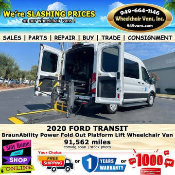 2020 Ford Transit for sale at Wheelchair Vans Inc in Laguna Hills CA