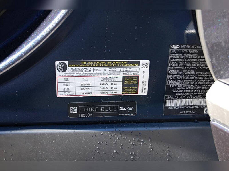 2018 Land Rover Range Rover HSE