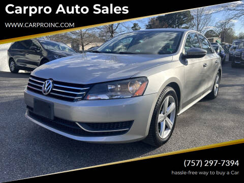 2012 Volkswagen Passat SE PZEV