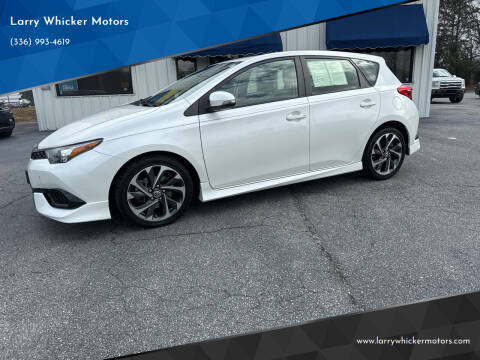 2017 Toyota Corolla iM for sale at Larry Whicker Motors in Kernersville NC