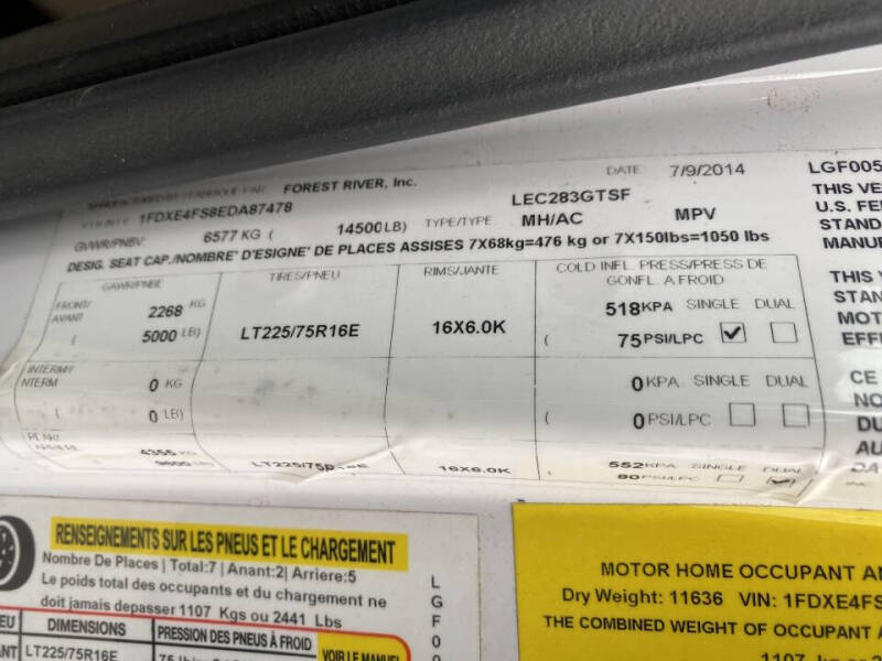 2014 Ford E-Series E-450 SD