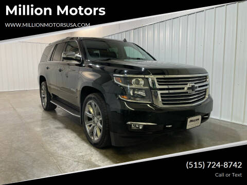 2015 Chevrolet Tahoe for sale at Million Motors in Adel IA