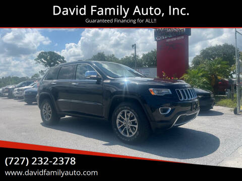 2014 Jeep Grand Cherokee for sale at David Family Auto, Inc. in New Port Richey FL