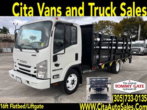 2016 ISUZU NPR HD 16 FT *FLATBED* *STAKEBED* *LIFTGATE* FLAT BED for sale at Cita Auto Sales in Medley FL