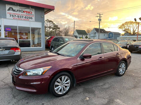 2011 Honda Accord for sale at AutoPro Virginia LLC in Virginia Beach VA