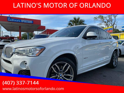 2017 BMW X4 for sale at LATINO'S MOTOR OF ORLANDO in Orlando FL