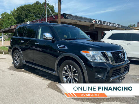 2019 Nissan Armada for sale at Texas Luxury Auto in Houston TX