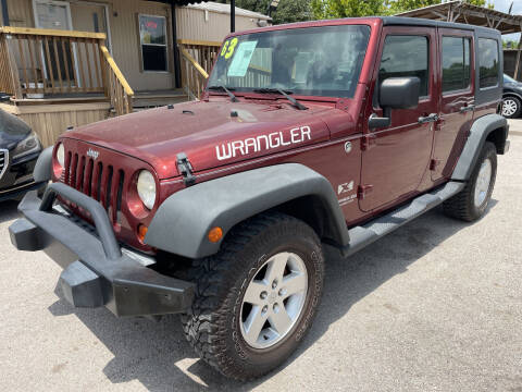 2008 Jeep Wrangler Unlimited for sale at OASIS PARK & SELL in Spring TX