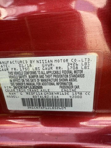 2018 Nissan Versa SV