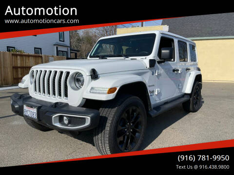 2021 Jeep Wrangler Unlimited for sale at Automotion in Roseville CA