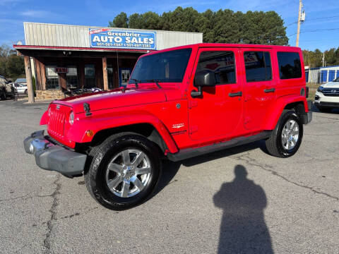 2015 Jeep Wrangler Unlimited for sale at Greenbrier Auto Sales in Greenbrier AR