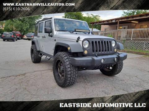 2012 Jeep Wrangler Unlimited for sale at EASTSIDE AUTOMOTIVE LLC in Nashville TN