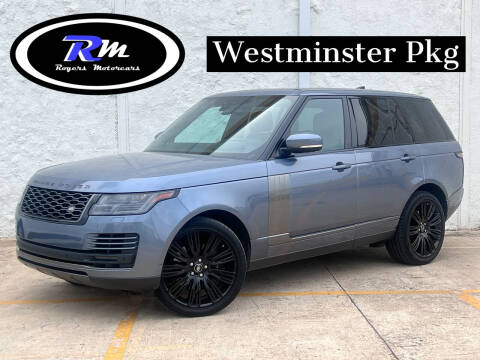 2021 Land Rover Range Rover for sale at ROGERS MOTORCARS in Houston TX