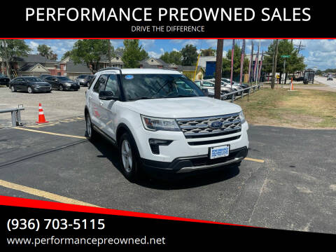 2018 Ford Explorer for sale at PERFORMANCE PREOWNED SALES in Conroe TX