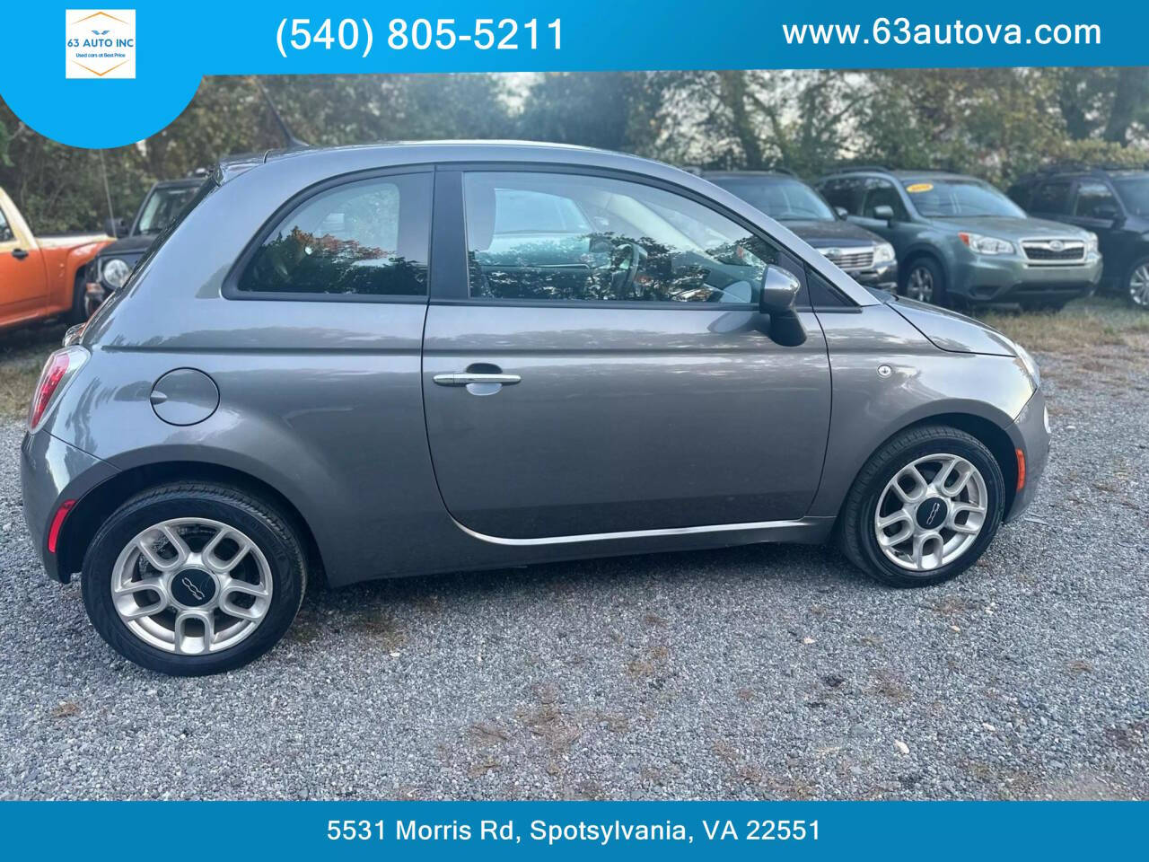 2012 FIAT 500 for sale at 63 Auto Inc in Spotsylvania, VA