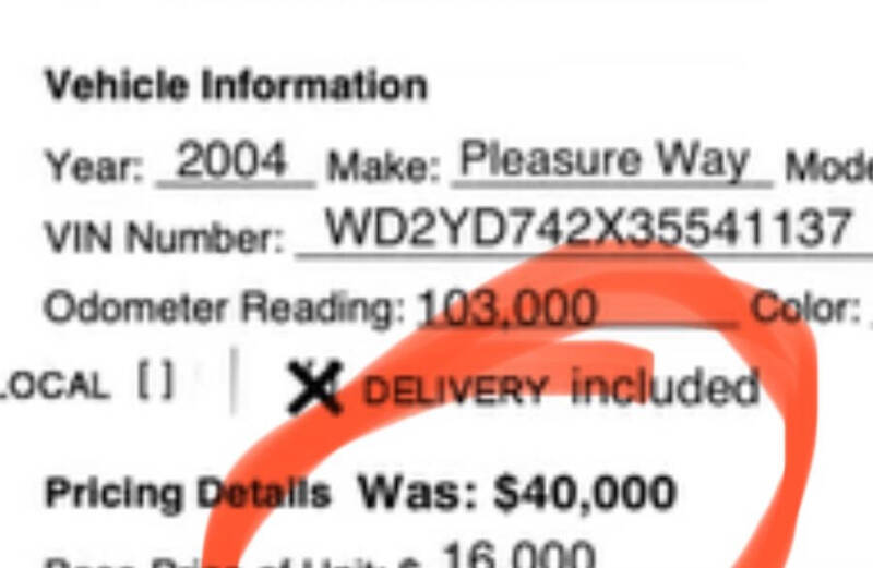 2004 Pleasure Way Plateau TS