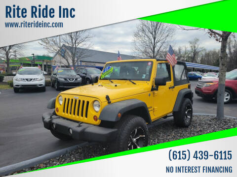 2011 Jeep Wrangler for sale at Rite Ride Inc in Murfreesboro TN