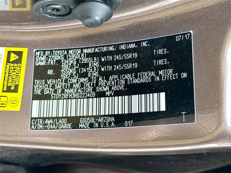 2017 Toyota Highlander Limited Platinum