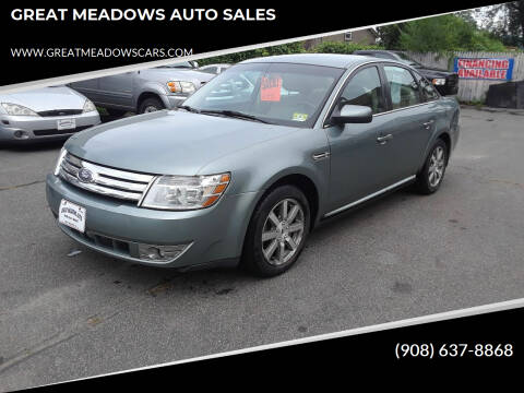 2008 Ford Taurus for sale at GREAT MEADOWS AUTO SALES in Great Meadows NJ