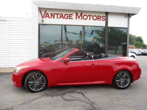 2013 Infiniti G37 Convertible for sale at Vantage Motors LLC in Raytown MO
