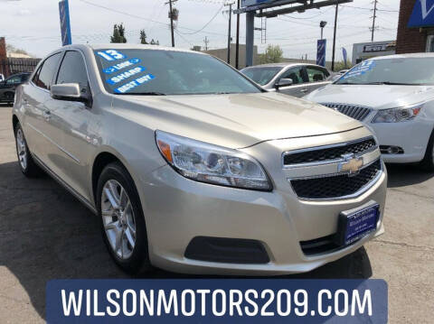 2013 Chevrolet Malibu for sale at WILSON MOTORS in Stockton CA