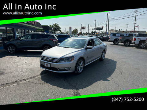 2013 Volkswagen Passat for sale at All In Auto Inc in Palatine IL