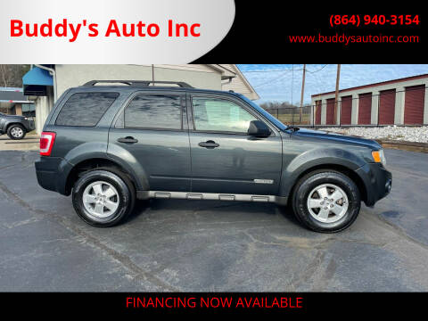 2008 Ford Escape for sale at Buddy's Auto Inc in Pendleton SC