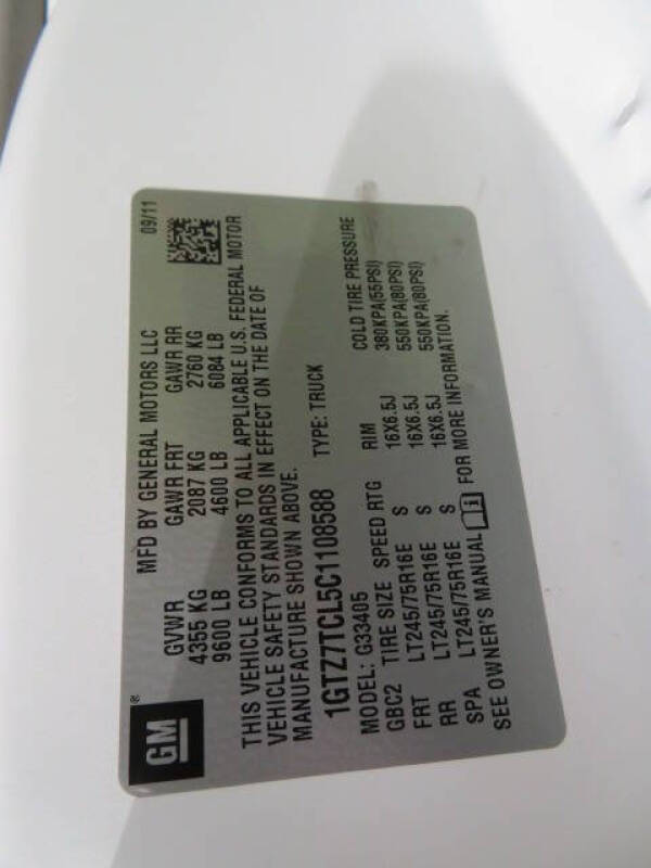 2012 GMC Savana 3500